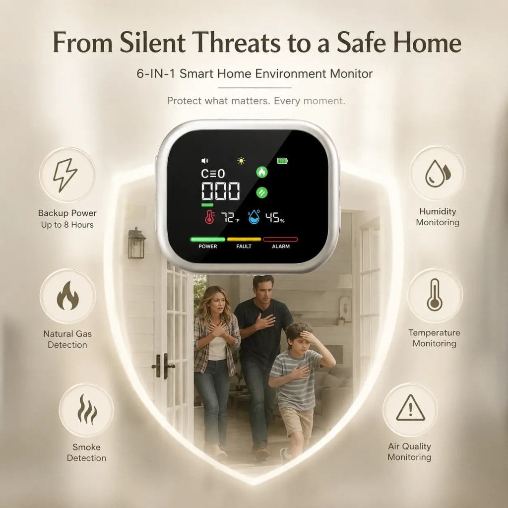 HomeSense™ 6-in-1 Gas Detector