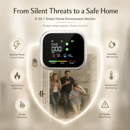 HomeSense™ 6-in-1 Gas Detector