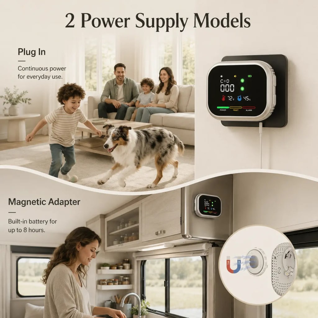 HomeSense™ 6-in-1 Gas Detector